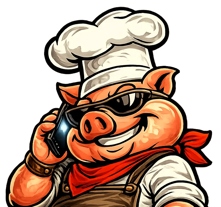 The Smokin' Pig Mascot
